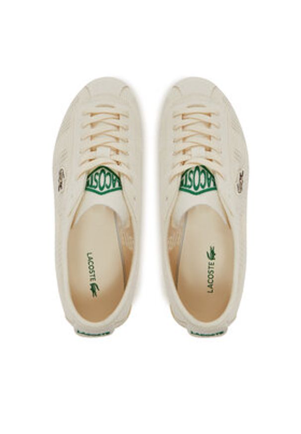 Lacoste Sneakersy Club-Low Leather 7-49SFA0102 Écru. Materiał: materiał