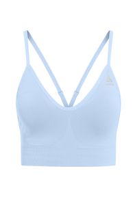 Odlo - Biustonosz damski ODLO Padded Seamless Soft 2.0 Sport Bra. Kolor: niebieski