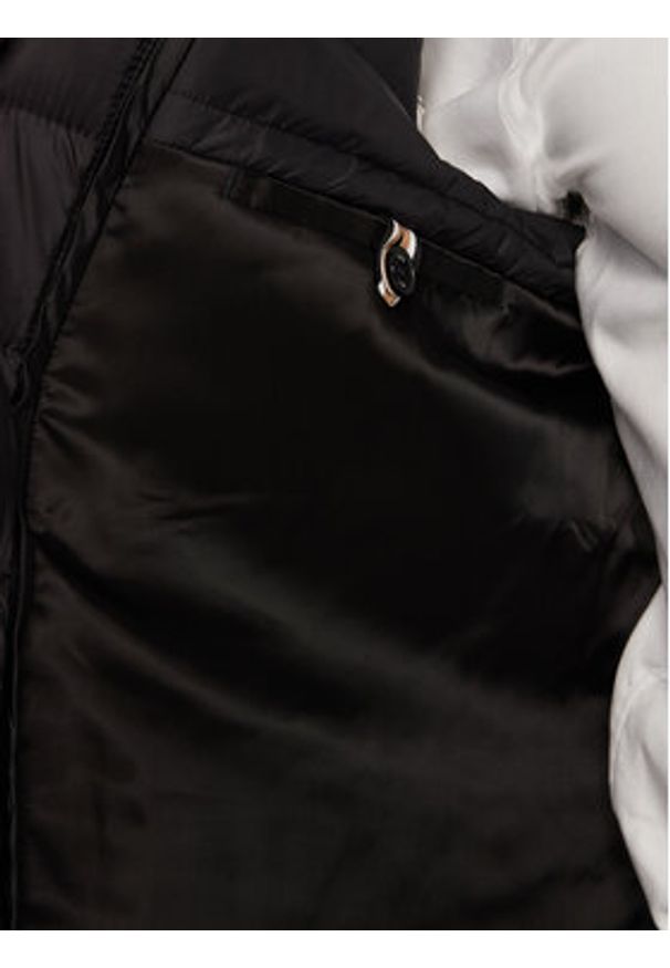 BOSS - Boss Płaszcz wełniany H-Hyde 50502255 Czarny Slim Fit. Kolor: czarny. Materiał: syntetyk