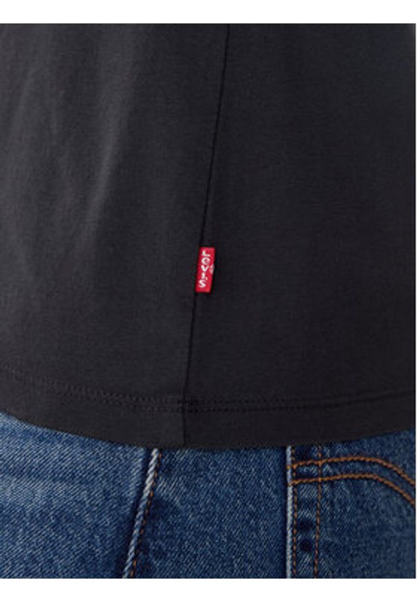 Levi's® T-Shirt Perfect A2086-0425 Czarny Straight Fit. Kolor: czarny. Materiał: bawełna
