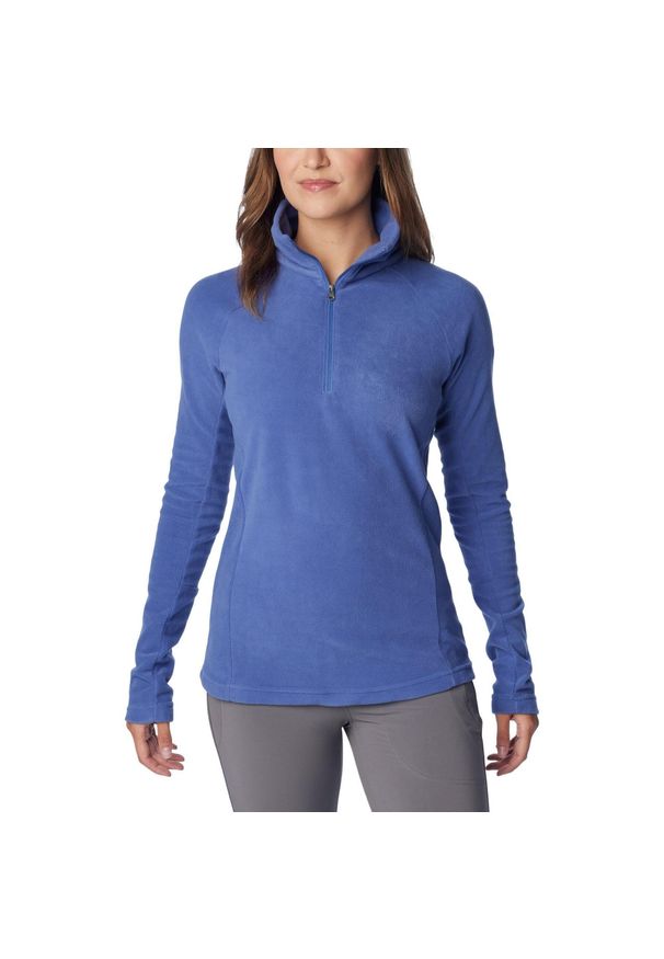 columbia - Polar Sportowy Damski Columbia Glacial Iv 1/2 Zip. Kolor: niebieski. Materiał: polar