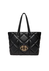 Love Moschino - LOVE MOSCHINO Torebka JC4120PP0NLC0000 Czarny. Kolor: czarny. Materiał: skórzane