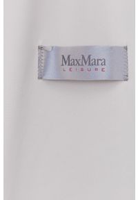 Max Mara Leisure Kurtka damska kolor kremowy przejściowa oversize. Kolor: beżowy. Materiał: materiał #4