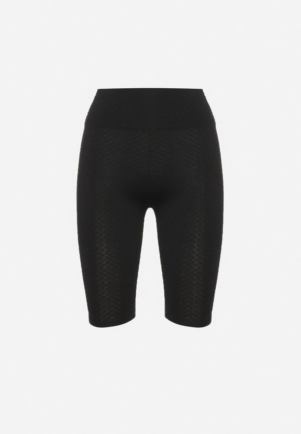 Born2be - Czarne Szorty Kolarki z Efektem Push-Up Briala. Kolor: czarny. Styl: elegancki, sportowy
