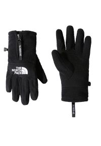 Rękawiczki The North Face Denali Etip 0A7RJBJK31 - czarne. Kolor: czarny. Materiał: poliester, materiał. Wzór: nadruk. Sezon: jesień, zima