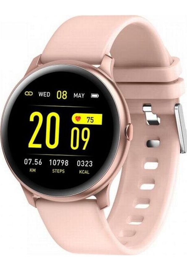 Różowy zegarek Maxcom smartwatch