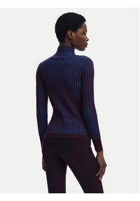 Desigual Golf Barrow 25WWJF18 Niebieski Slim Fit. Typ kołnierza: golf. Kolor: niebieski. Materiał: syntetyk #2