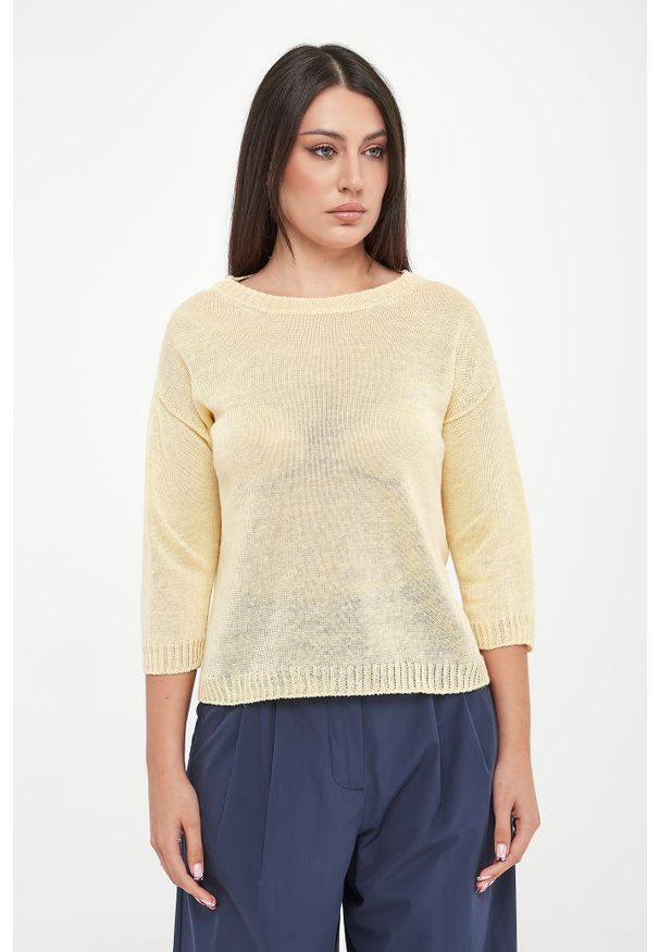 Weekend Max Mara - Sweter damski lniany Cannone WEEKEND MAX MARA. Materiał: len