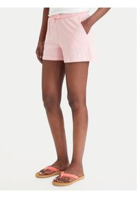 Guess Szorty sportowe E6GD01 KCRZ1 Różowy Regular Fit. Kolor: różowy. Materiał: bawełna #1