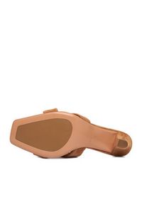 Gino Rossi - GINO ROSSI Klapki EO-GL95F-970 Brązowy. Kolor: brązowy. Materiał: zamsz, skóra #3