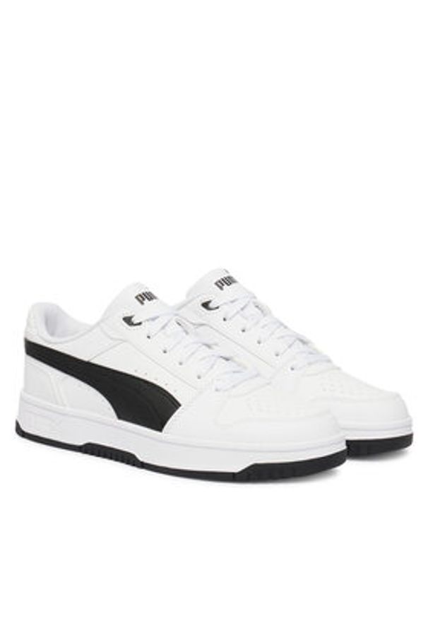 Puma Sneakersy Rebound Slam Lo Jr 408292 02 Biały. Kolor: biały. Materiał: skóra
