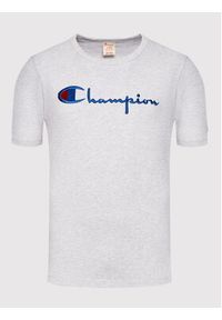 Champion T-Shirt Big Script Logo 216547 Szary Regular Fit. Kolor: szary. Materiał: bawełna #3