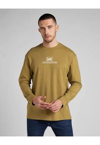 Lee - LEE LS LOGO LOOSE TEE MĘSKA KOSZULKA Z DŁUGIM RĘKAWEM LOGO L69AFQ85. Długość rękawa: długi rękaw. Długość: długie