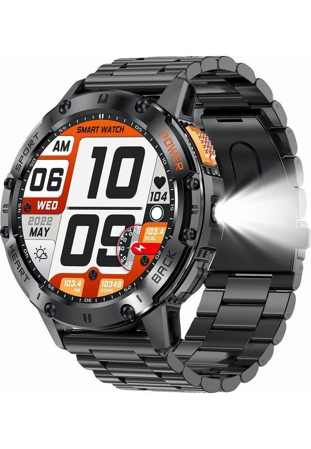 Smartwatch Gravity GT22-1 Czarny (GT22). Rodzaj zegarka: smartwatch. Kolor: czarny