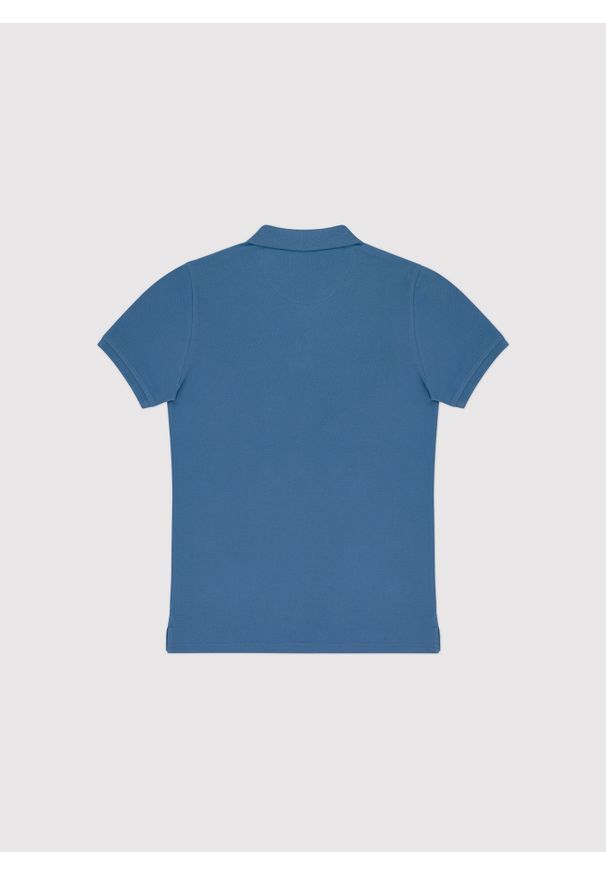 Pako Lorente - PAKO LORENTE – Gładki t-shirt polo w niebieskim kolorze. Okazja: na co dzień. Typ kołnierza: polo. Kolor: czerwony, biały, niebieski. Materiał: bawełna. Wzór: gładki. Styl: casual