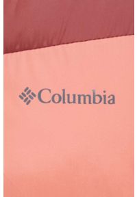 columbia - Columbia kurtka Puffect Color Block Jkt damska kolor różowy zimowa 1955101. Kolor: różowy. Materiał: tkanina, syntetyk, materiał, puch. Wzór: ze splotem. Sezon: zima #3