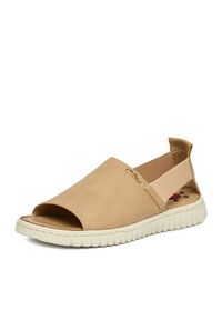 Go Soft Sandały CEO-LA319143-6 Beżowy. Kolor: beżowy. Materiał: materiał #7