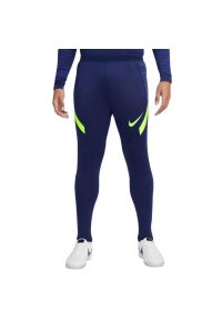 Nike - Męskie Spodnie Dresowe Strike 21 DriFIT. Kolor: niebieski. Materiał: dresówka