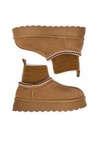 Badura Śniegowce EO-ANDREA-TS6278-01 Brązowy. Kolor: brązowy. Materiał: zamsz, skóra #4