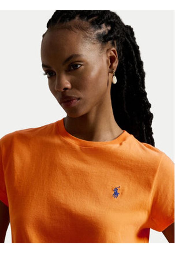 Polo Ralph Lauren T-Shirt 211B14605001 Pomarańczowy Classic Fit. Typ kołnierza: polo. Kolor: pomarańczowy. Materiał: bawełna