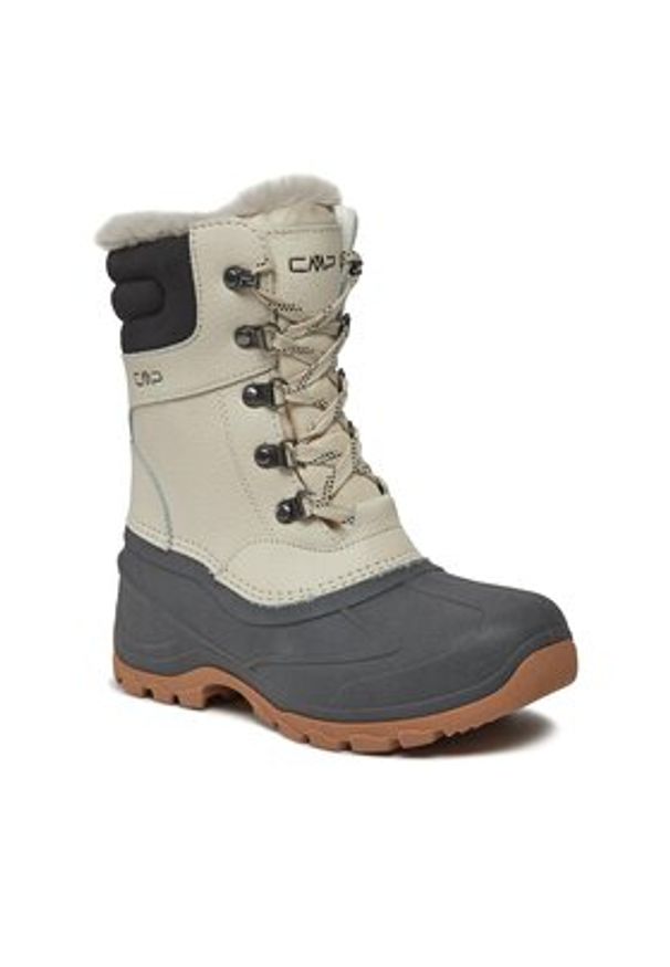 CMP Śniegowce Atka Wmn Wp 3Q79546 Beżowy. Kolor: beżowy. Materiał: skóra