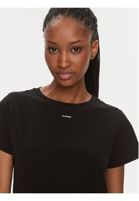Pinko T-Shirt 100373 A1N8 Czarny Regular Fit. Kolor: czarny. Materiał: bawełna