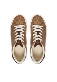 Coach Sneakersy CCN67 Brązowy. Kolor: brązowy. Materiał: skóra #4