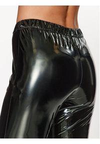 Silvian Heach Spodnie z imitacji skóry CVA23167LE Czarny Slim Fit. Kolor: czarny. Materiał: skóra