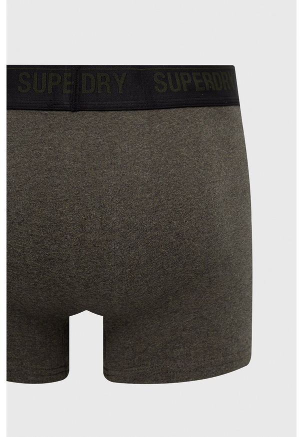 Superdry bokserki (3-pack) męskie kolor czarny. Kolor: czarny. Materiał: bawełna