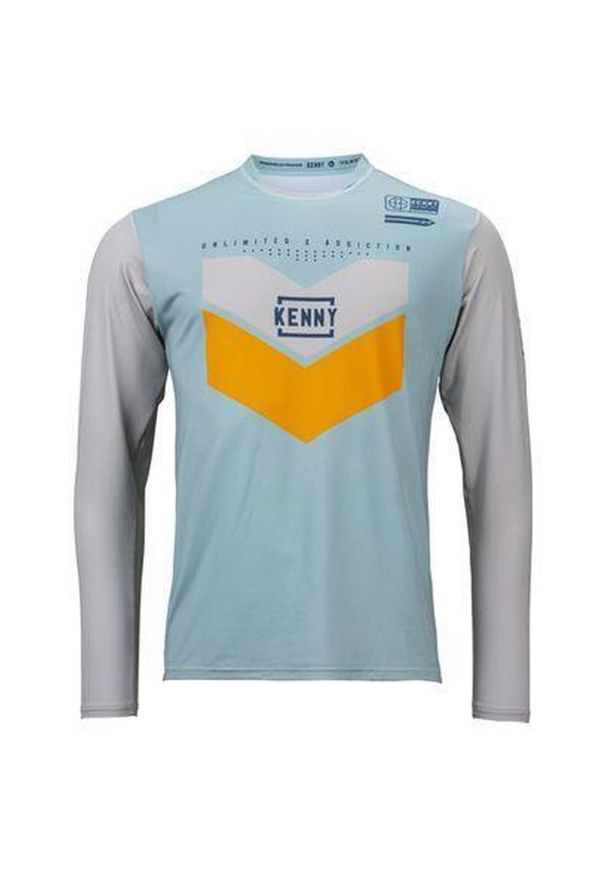 KENNY - Dżersej z długim rękawem Kenny Prolight Slim Fit. Kolor: niebieski, zielony, wielokolorowy. Materiał: jersey. Długość rękawa: długi rękaw. Długość: długie. Sport: kolarstwo