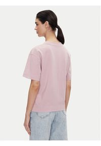 Lee T-Shirt Pocket 112363619 Fioletowy Relaxed Fit. Kolor: fioletowy. Materiał: bawełna