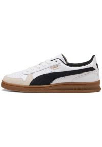 Adidasy Puma Indoor, Dla obu płci. Kolor: biały. Materiał: skóra ekologiczna, materiał. Sport: fitness