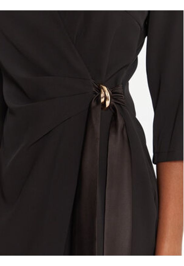 Rinascimento Sukienka koktajlowa CFC0020095002 Czarny Regular Fit. Kolor: czarny. Materiał: syntetyk. Styl: wizytowy