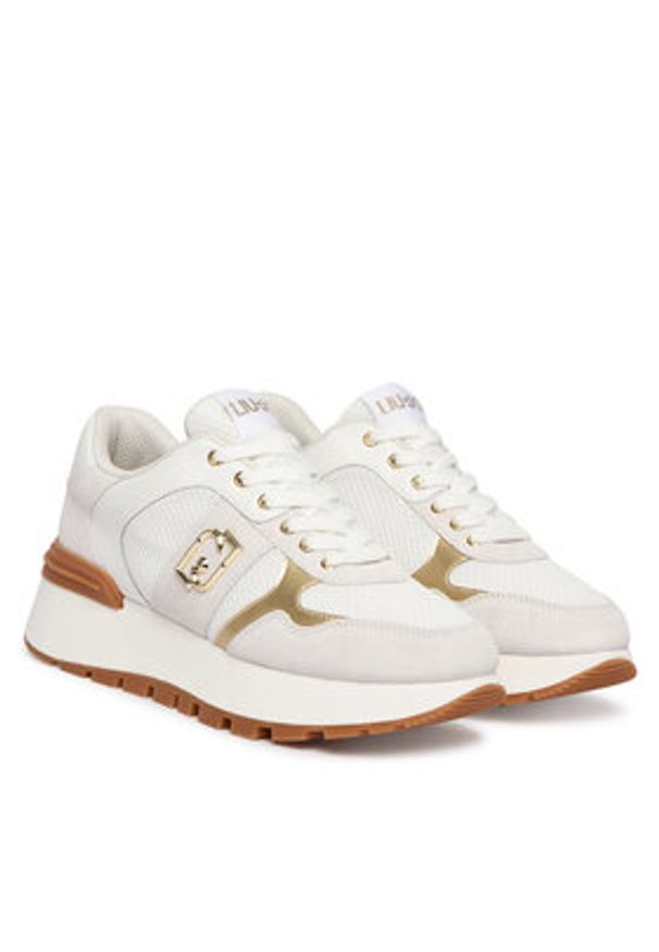 Liu Jo Sneakersy Amazing 43 Bis BA6031 PX027 Biały. Kolor: biały. Materiał: zamsz, skóra