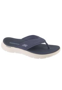 skechers - Japonki damskie, Go Walk Flex Sandal - Holly. Kolor: niebieski