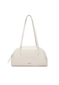 Calvin Klein Torebka Ck Glide Elongated Shoulder Bag K60K612819 Biały. Kolor: biały. Materiał: skórzane #4