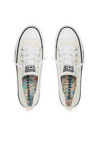 Converse Trampki Chuck Taylor All Star Shoreline Mini Flowers A14970C Écru. Kolor: kremowy. Materiał: materiał #6