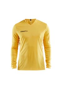 Dżersej z długim rękawem Craft squad solid. Kolor: żółty. Materiał: jersey. Długość rękawa: długi rękaw. Długość: długie. Sport: piłka nożna #1