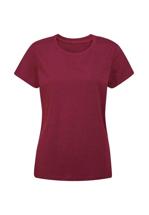 MANTIS - Damska Koszulka Essential T-shirt. Kolor: czerwony, wielokolorowy, brązowy. Sport: turystyka piesza