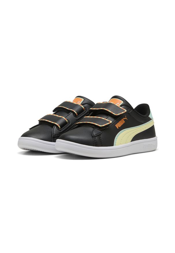 Puma - Dziecięce sneakersy Smash 3.0 Playdate PUMA Black Gold Moon Yellow. Kolor: czarny, żółty, wielokolorowy