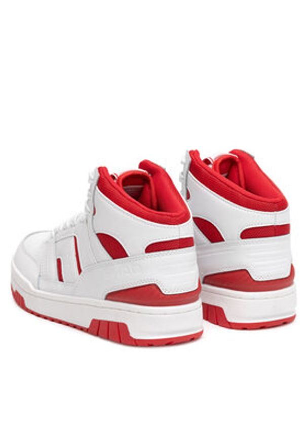 Shaq - SHAQ Buty do koszykówki BREAKER MID AQ95013M-WR Biały. Kolor: biały. Materiał: skóra. Sport: koszykówka