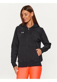 Under Armour Bluza Ua Rival Fleece Fz Hoodie 1379497 Czarny Loose Fit. Kolor: czarny. Materiał: bawełna #1