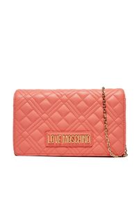 Love Moschino - LOVE MOSCHINO Torebka JC4079PP1MLA0464 Koralowy. Kolor: pomarańczowy. Materiał: skórzane