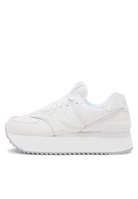 New Balance Sneakersy WL574ZFW Biały. Kolor: biały. Materiał: skóra. Model: New Balance 574 #6