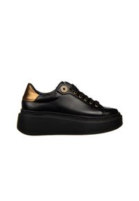 Półbuty Bayla-159 4873 076-P Czarny Lico 159150, Skóra naturalna - 36. Wysokość cholewki: przed kostkę. Kolor: złoty. Materiał: skóra. Szerokość cholewki: normalna. Styl: klasyczny #1