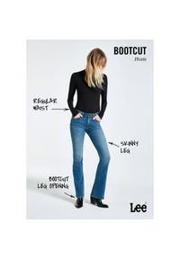 Lee - LEE HOXIE SKINNY BOOT DAMSKIE SPODNIE JEANSOWE DARK LEN L530QDBE #5