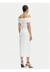 MICHAEL Michael Kors Sukienka codzienna MS683E1KS1 Biały Slim Fit. Okazja: na co dzień. Kolor: biały. Materiał: syntetyk. Typ sukienki: proste. Styl: casual #3