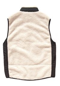 Lee - MĘSKI BEZRĘKAWNIK LEE SHERPA GILET OFF WHITE L87VVFMK. Długość rękawa: bez rękawów