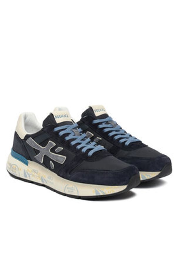 Premiata Sneakersy Mick Var 7716 Granatowy. Kolor: niebieski. Materiał: skóra