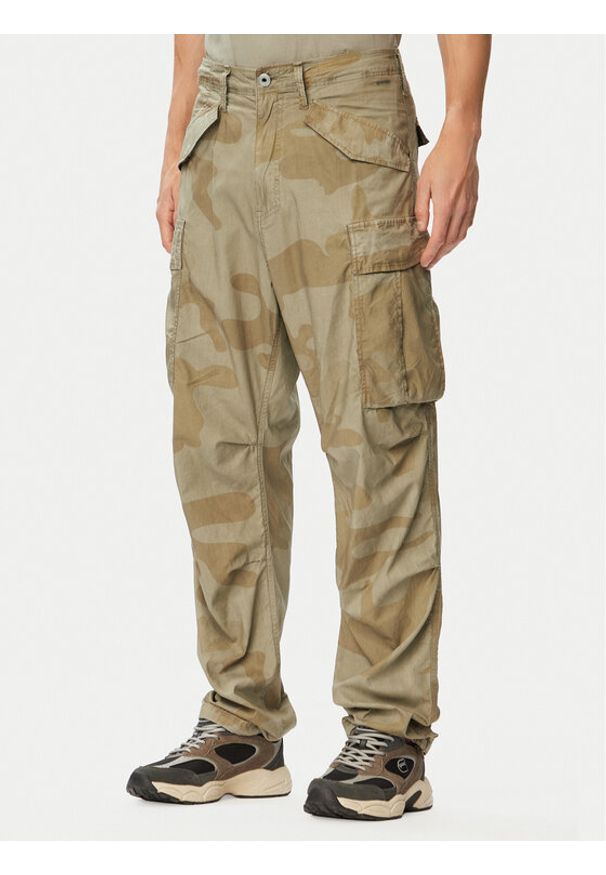G-Star RAW - G-Star Raw Spodnie materiałowe MA1 Cargo D26945-E520 Zielony jasny Tapered Fit. Kolor: zielony. Materiał: syntetyk